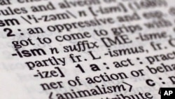 Merriam-Webster selected 'ism' as this year's word of the year.