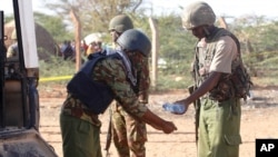 Polisi katika eneo la tukio Mandera