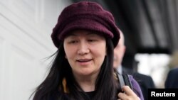 Huawei Technologies Chief Financial Officer Meng Wanzhou arrives back at home after her court appearance in Vancouver, British Columbia, Canada, March 6, 2019.
