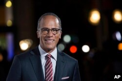 FILE - NBC Nightly News anchor Lester Holt.