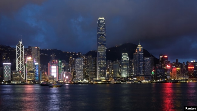 资料照:香港岛和维多利亚湾