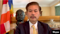រូបឯកសារ៖ លោក យ័ប គឹមទឹង ជា​ប្រធាន​សមាគមខ្មែរអាមេរិកាំង​ដើម្បីសិទ្ធិមនុស្សនិងប្រជាធិបតេយ្យ​។