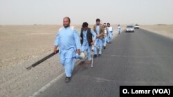 About 400 kilometers into the march, the group grew from eight to 59 men. By this week the march had grown to about 200.