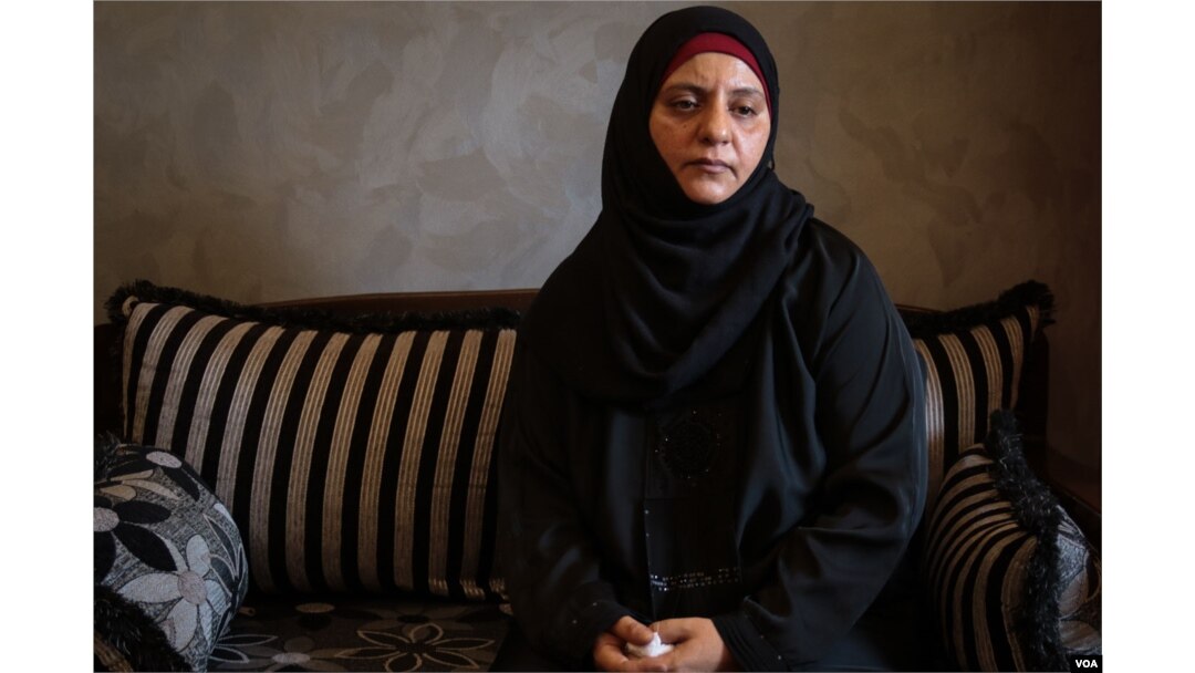 Iman Muhammad Sheikha, Ahmad’s mother, has little faith that things will improve for Palestinians. (J. Owens/VOA)