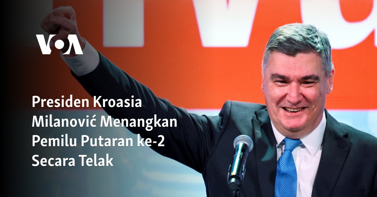 Presiden Kroasia Milanović Menangkan Pemilu Putaran ke-2 Secara Telak