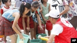 Palang Merah Internasional membangun fasilitas air bersih bagi warga Korea Utara yang dilanda kekeringan (foto: dok).