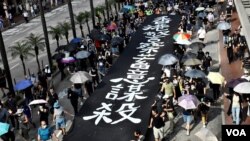 禁蒙面法10月5日生效 香港各地抗议继续