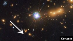 Para poder ser vista su luz ha tenido que viajar 13 mil 300 millones de años luz hasta llegar a la Tierra. (Foto: NASA)
