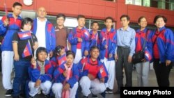 Cambodian athletes join Special Olympic World Games in Los Angeles, United States from July 25th until August 2nd 2015. (Courtesy photo of Cambodian Special Olympic Delegation)