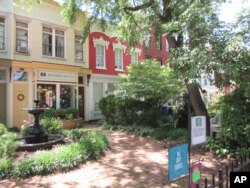 FILE - This June 8, 2016 photo shows Riverby Books, a small independent bookstore located in the Capitol Hill neighborhood of Washington D.C.