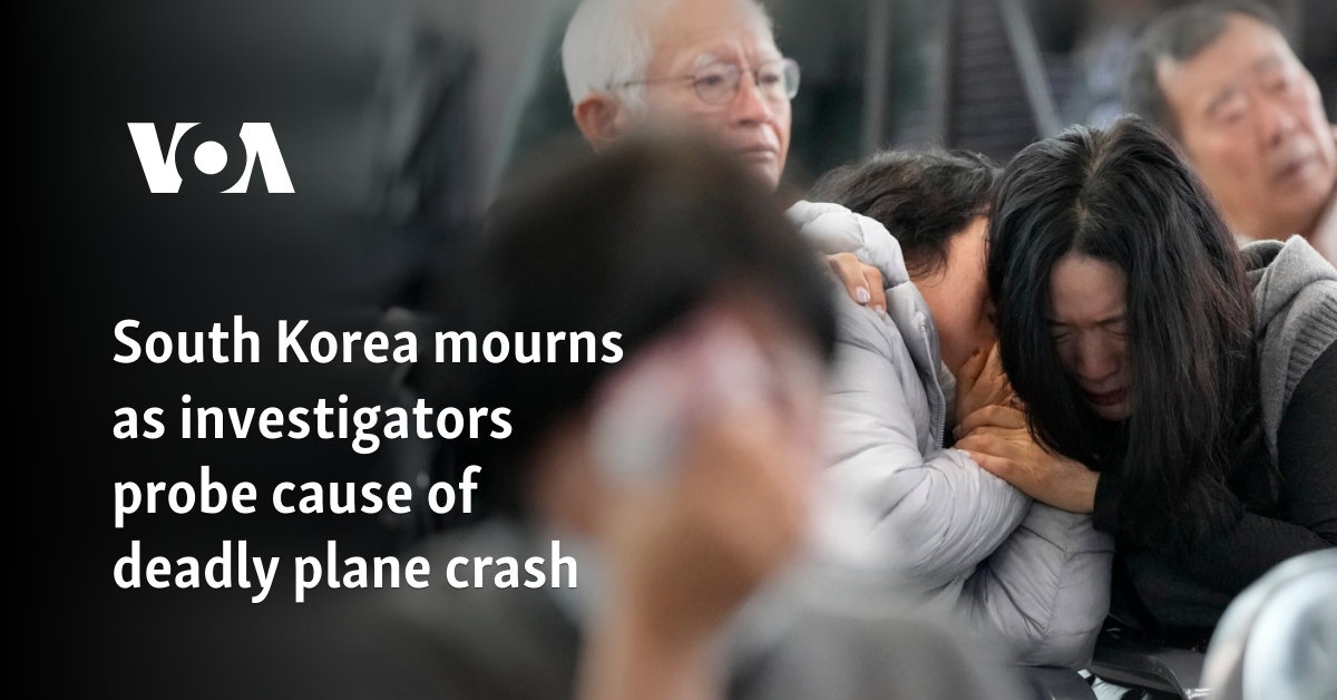 South Korea mourns as investigators probe cause of deadly plane crash