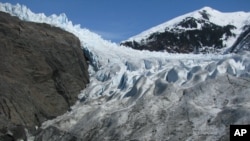 This April 19, 2013, file photo shows the Mendenhall Glaicer in Juneau, Alaska. More than two-thirds of the recent rapid melting of the world’s glaciers can be blamed on humans. (AP Photo/Becky Bohrer, File)