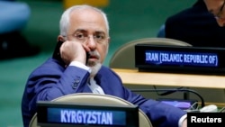 Iranian Foreign Minister Mohammad Javad Zarif attends the 72nd United Nations General Assembly at U.N. Headquarters in New York, Sept. 20, 2017.