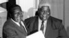 Vatungamiri vakanyorerana chibvumirano chekubatana, VaRobert Mugabe naVaJoshua Nkomo.