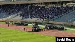 نفربر ضد شورش در ورزشگاه آزادی