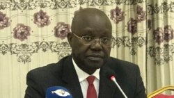 Bedoumra Kordjé, président du groupe de réflexion et d'action pour l'appel du 1er-Juin, au Tchad, le 30 août 2021. (VOA/André Kodmadjingar).