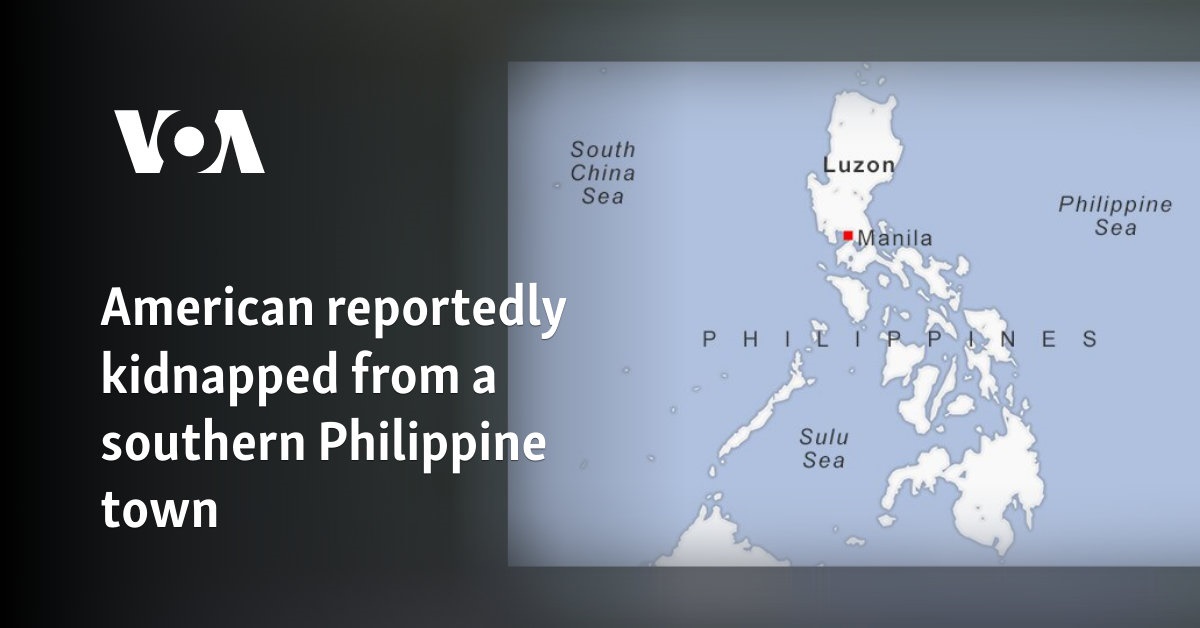 American reportedly kidnapped from southern Philippine town