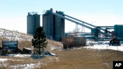 In a Jan. 21, 2016, file photo, the Belle Ayr Mine stands near Gillette, Wyoming. (AP Photo/Mead Gruver, File)