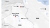 Mapa na kojoj se vide vojne baze Al Asad i Irbil u Iraku