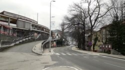 Empty streets of Konjic due to coronavirus outbreak, March 26, 2020.