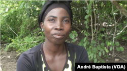 Delfina Zubaire, 28 anos, vítima da insurgência em Cabo Delgado. O seu marido foi decapitado