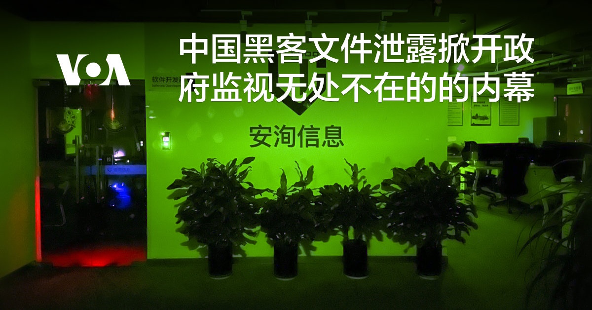 中国黑客文件泄露掀开政府监视无处不在的的内幕