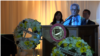 Congressman Alan Lowenthal speaks at the Remembrance Day organized by Cambodian-Americans in Long Beach, California. (Say Mony/VOA Khmer)