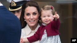 Prince William The Duke of Cambridge and Catherine The Duchess of Cambridge with their children Prince George and Princess Charlotte depart Victoria following their Royal Tour of Canada.