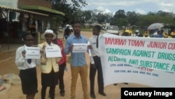 Youth in Mvurwi Town Campaign against drugs and alcohol and substance abuse