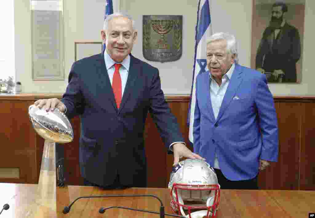 نخست وزیر اسرائیل میزبان مالک باشگاه معروف فوتبال آمریکایی است. او در حاشیه این دیدار اما به ایران اشاره کرد و خواستار حمایت از آمریکا برای مقابله با ایران شد.&nbsp; &nbsp;