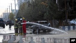 Пожежники на місці вибуху в Кабулі