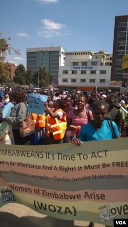 Ukutshengisela kwabeWOZA eHarare