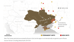 Mapa: Lokacije ruskih vojnika u blizini Ukrajine