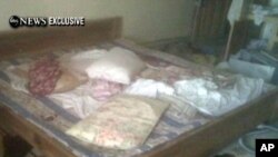This video frame grab, obtained from ABC News on May 2, 2011, shows the interior bedroom in the mansion where Osama Bin Laden was killed May 1.