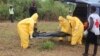 FILE - Health workers carry the body of an Ebola virus victim in the Waterloo district of Freetown, Oct. 21, 2014. 