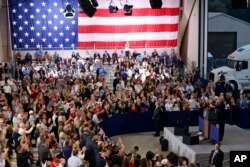 President Donald Trump speaks about tax reform during an event at Harrisburg International Airport, Oct. 11, 2017, in Middletown, Pennsylvania.