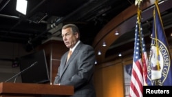 Chủ tịch Hạ viện, dân biểu đảng Cộng hòa John Boehner, nói hôm 10/9/2015 tại Điện Capitol rằng đảng của ông kiên quyết chống lại thỏa thuận hạt nhân Iran.