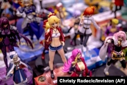 Favorite female figurines on sale on Day One at Comic-Con International on Thursday, July 18, 2019, in San Diego, CA.