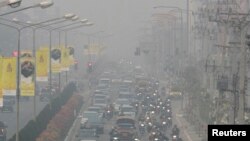 Smoke Haze in Chiang Mai, Thailand