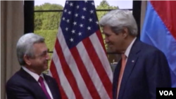 Serzh Sargsyan and John Kerry