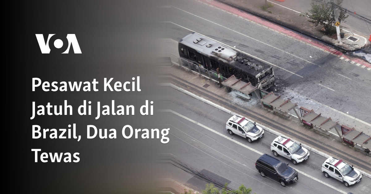 Pesawat Kecil Jatuh di Jalan di Brazil, Dua Orang Tewas