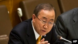 بان کی مون دبیر کل سازمان ملل متحد
