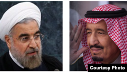 Iranian President Hassan Rouhani (left) and King Salman bin Abdulaziz Al Saud of Saudi Arabia. (UN photo, AP photo, respectively)