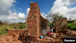 Casa destruida pelo Idai, Sofala. 