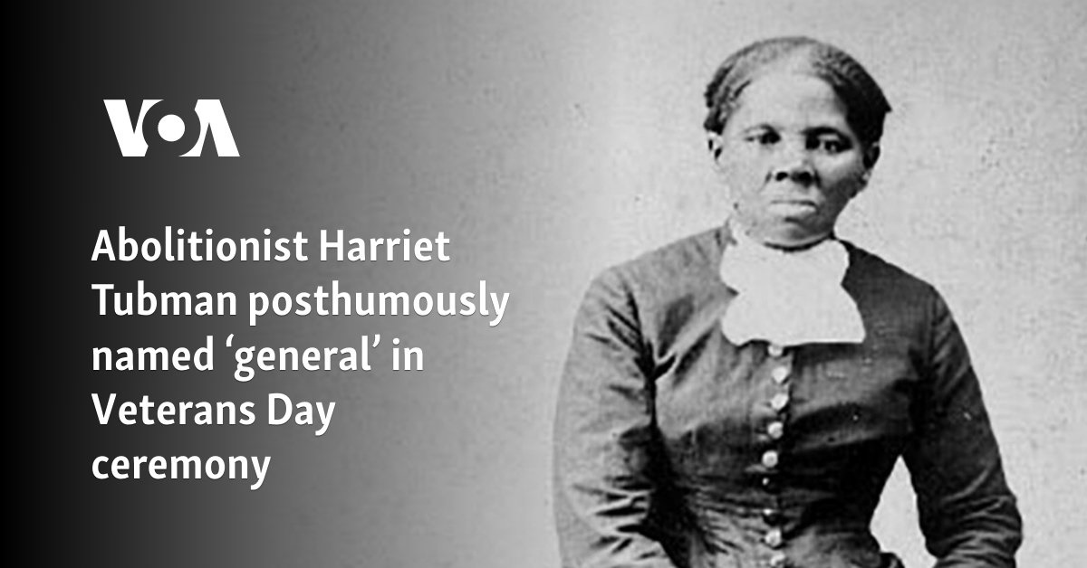 Harriet Tubman Posthumously Named General in Maryland