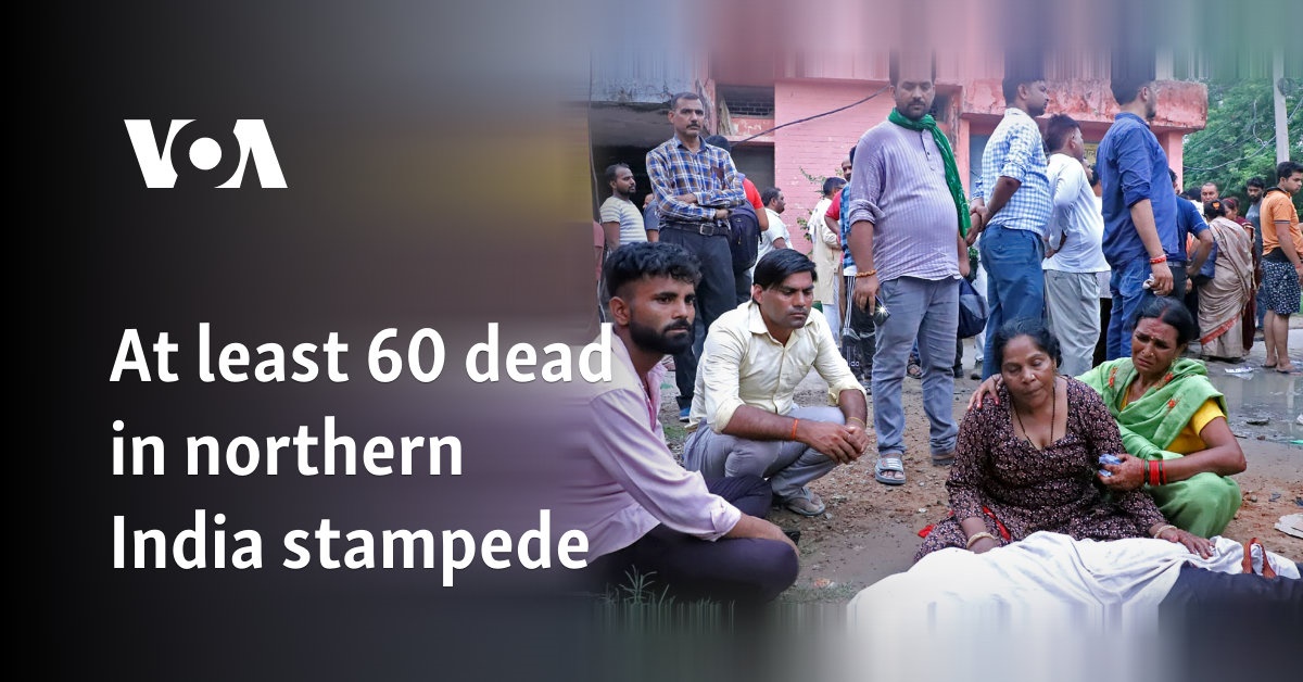 At least 60 dead in northern India stampede