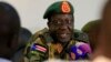 Chief of Staff of South Sudan's army, General James Hoth Mai, was fired by President Salva Kirr. The general is shown speaking to media in Juba January 2, 2014.