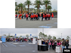 Kids coming and eager to join. I remember a group of Islamic students had to return all the fish-shape candies as awards after playing the game at my booth; I still do not understand the reason why.)