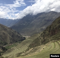 Later Andean farmers adapted their mountainous environment for agriculture through terraced farming shown in this undated handout photo released April 6, 2016 by Amy Goldberg.