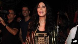 Singer Cher appears at Ultra Suede in West Hollywood, July 27, 2013. 